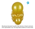 Balony Lateksowe Złote Dorato Metaliczne 13cm kpl. 100szt