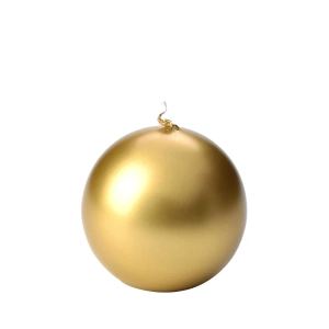 Świeca Kula Złota L1 Metalik 8cm
