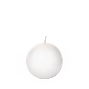 Świeca Kula Biała B18 Lakier 6cm
