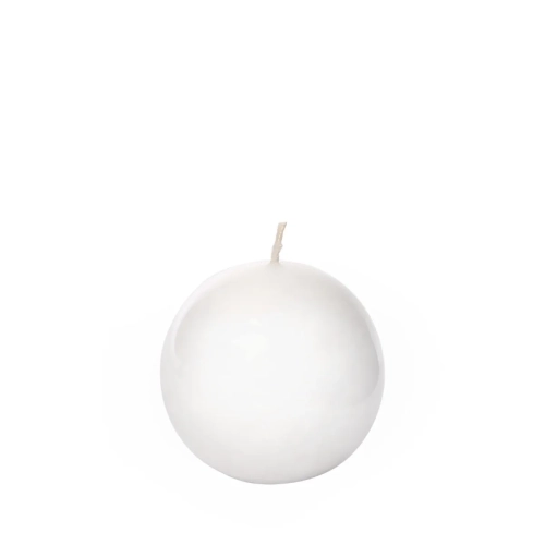 Świeca Kula Biała B18 Lakier 6cm