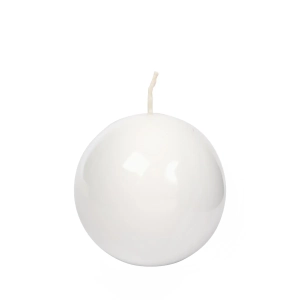Świeca Kula Biała B18 Lakier 8cm