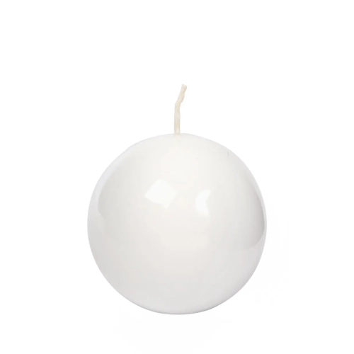 Świeca Kula Biała B18 Lakier 8cm