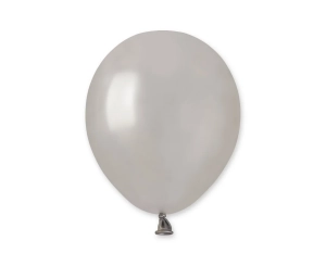 Balony Lateksowe Srebrne Metaliczne 13cm kpl. 100szt