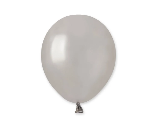 Balony Lateksowe Srebrne Metaliczne 13cm kpl. 100szt