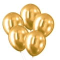 Balony Lateksowe Złote z Efektem Chromu 30cm kpl. 5szt