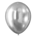 Balony Lateksowe Srebrne z Efektem Chromu 30cm kpl. 5szt