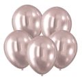 Balony Lateksowe Różowe z Efektem Chromu 30cm kpl. 5szt