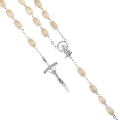 Różaniec Drewniany Oliwka MB Niepokalana 60cm - Naturalny