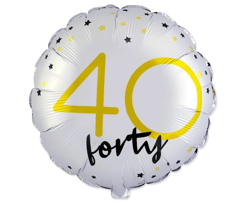 Balon Foliowy 40 Urodziny Forty 45cm