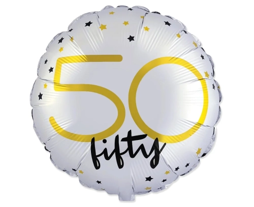 Balon Foliowy 50 Urodziny Fifty 45cm