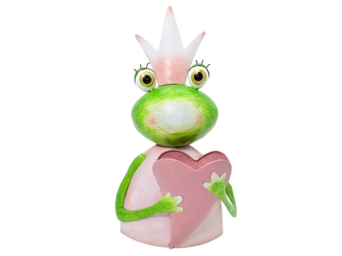 Figurka Metalowa Żaba Księżniczka 29cm