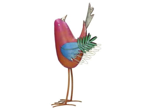 Figurka Ogrodowa Metalowy Ptak 50cm
