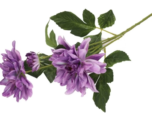 Dalia Sztuczna Fioletowa 3 Kwiaty 76cm 