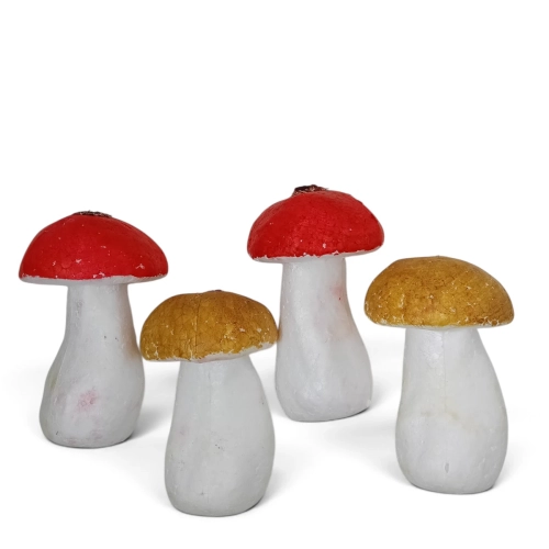 Sztuczne Grzyby Dekoracyjne 9cm kpl. 4szt 
