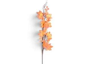 Jesienna Sztuczna Gałązka Oszroniona Dynia 70cm