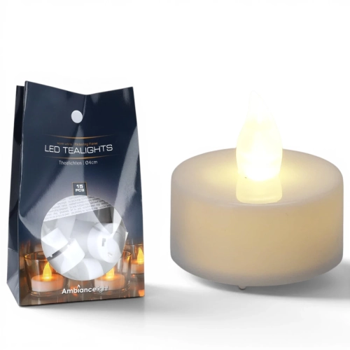 Świeczki Podgrzewacze LED 4cm kpl. 15szt