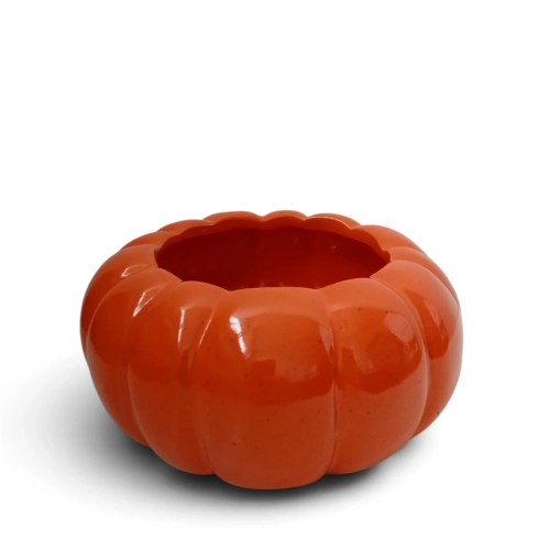 Osłonka Ceramiczna Dynia Pomarańczowa 8x17cm