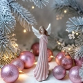 Figurka Dekoracyjna Anioł Różowy 16,5cm