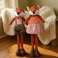 Figurka Jesienna Pan/Pani Lis na Teleskopowych Nogach 85cm