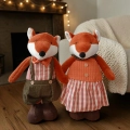 Figurka Jesienna Pan/Pani Lis na Teleskopowych Nogach 85cm
