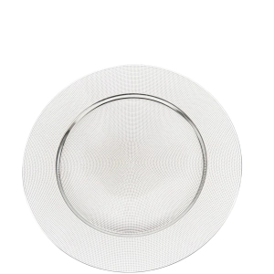 Podtalerz Plastikowy Srebrny Kropki 40cm 