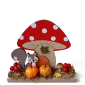 Muchomor Drewniany Jesienna Scenka 13x15cm - 2 wzory