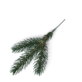 Gałązki Zielone Premium PE 23cm kpl. 12szt - 3 Odgałęzienia
