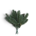 Gałązki Zielone Premium PE 23cm kpl. 12szt - 3 Odgałęzienia