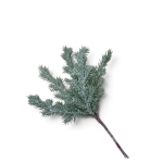 Gałązki Świerku Oszronione na Druciku 21cm kpl. 6szt