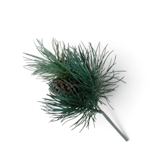 Sztuczna Gałązka Świerk z Szyszką 35cm 