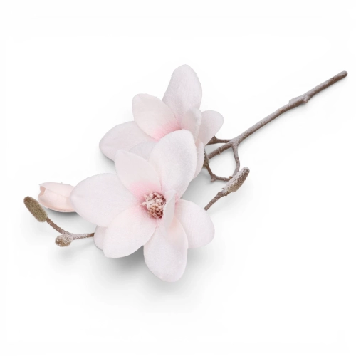 Magnolia Sztuczna Różowa Ośnieżona 50cm 
