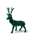 Figurka Renifer Flokowany Zielony 28cm