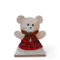 Figurka Dekoracyjna Miś na Podstawce 16cm - 3 wzory