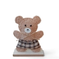 Figurka Dekoracyjna Miś na Podstawce 16cm - 3 wzory