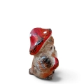 Jesienna Ceramiczna Figurka Sowa 8cm
