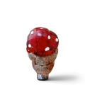 Jesienna Ceramiczna Figurka Sowa 8cm