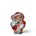 Jesienna Ceramiczna Figurka Sowa 8cm