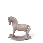 Świąteczna Figurka Brązowy Konik na Biegunach 9x10cm