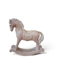 Świąteczna Figurka Brązowy Konik na Biegunach 14x15cm