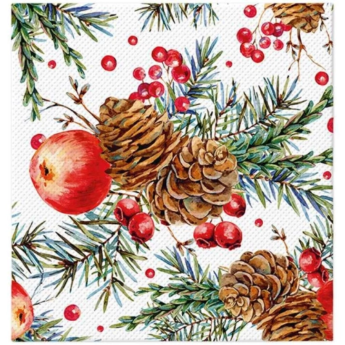 Serwetki PAW Softpoint Berry Branch 38x40cm kpl. 20szt 