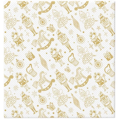 Serwetki PAW Softpoint Golden Nutcracker 38x40cm kpl. 20szt 