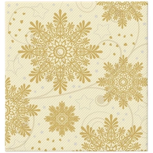 Serwetki PAW Softpoint Snowflakes Gold 38x40cm kpl. 20szt 