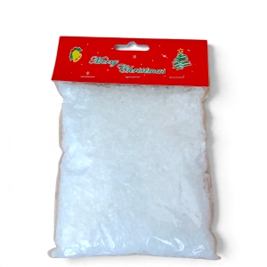 Śnieg Sztuczny Biały Folia Płatki 50g