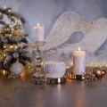 Świeca Rustic Angel Wings Lampion Kula 12cm
