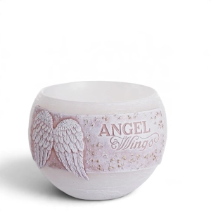Świeca Rustic Angel Wings Lampion Kula 12cm