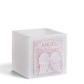 Świeca Rustic Angel Wings Lampion Kwadrat 11cm