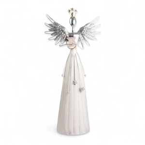 Anioł Metalowy z Lirą 62cm