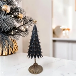 Metalowa Choinka Glamour Czarna 36cm