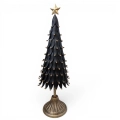 Metalowa Choinka Glamour Czarna 56cm