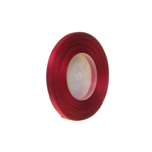 Wstążka Satynowa 6mm 32mb - Jasny Bordowy Nr 33